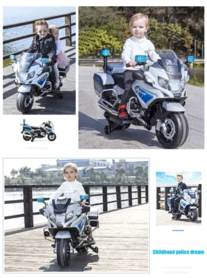 Toy Bike, Kids Police Bike, Battery Operated Ride on Bike for Kids, Kids BMW Bike, BMW Officially Licensed Ride on bike for Kids, Kids Bike, Kids Battery Bike, Kids Big bike